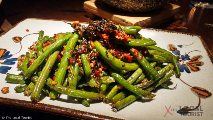 Imperial Lamian Green Beans - minced pork, Chinese olives