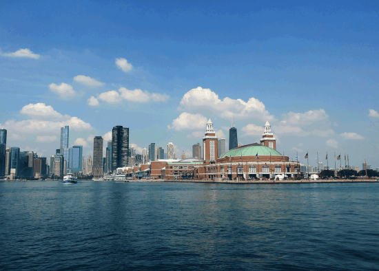 Navy Pier and the Chicago Skyline